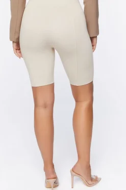 Seamed High-Rise Biker Shorts