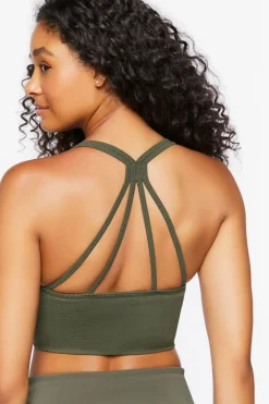 Seamless Caged-Back Sports Bra