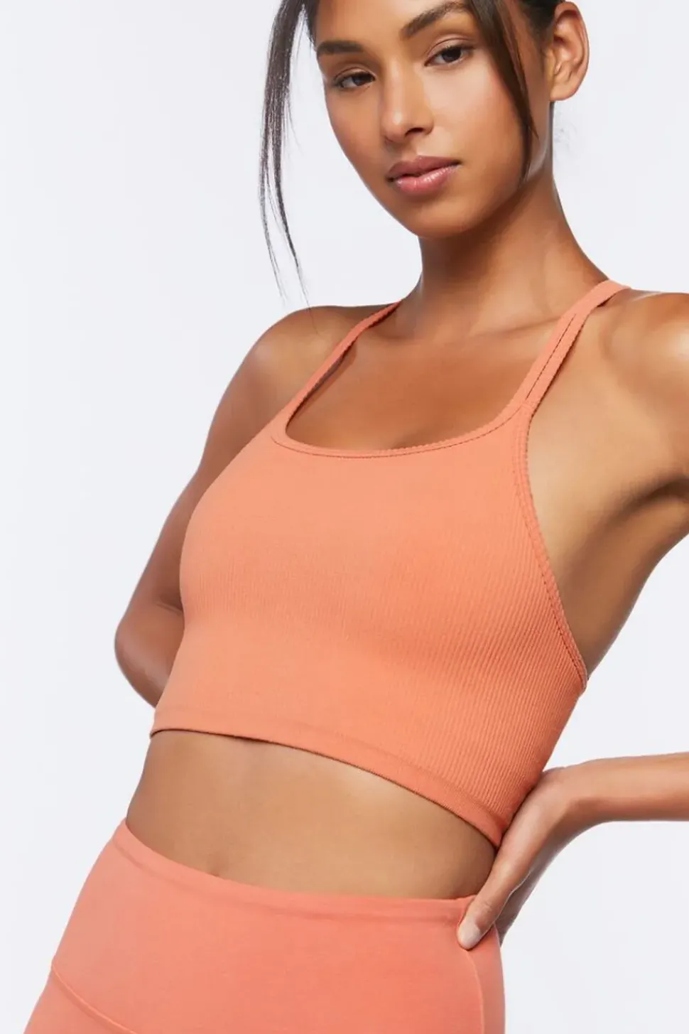 Seamless Caged-Back Sports Bra