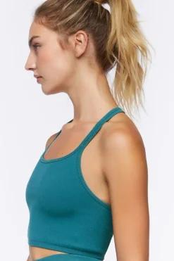 Seamless Caged-Back Sports Bra
