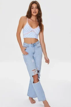 Seamless Checkered Bralette