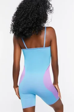 Seamless Colorblock Cami Romper