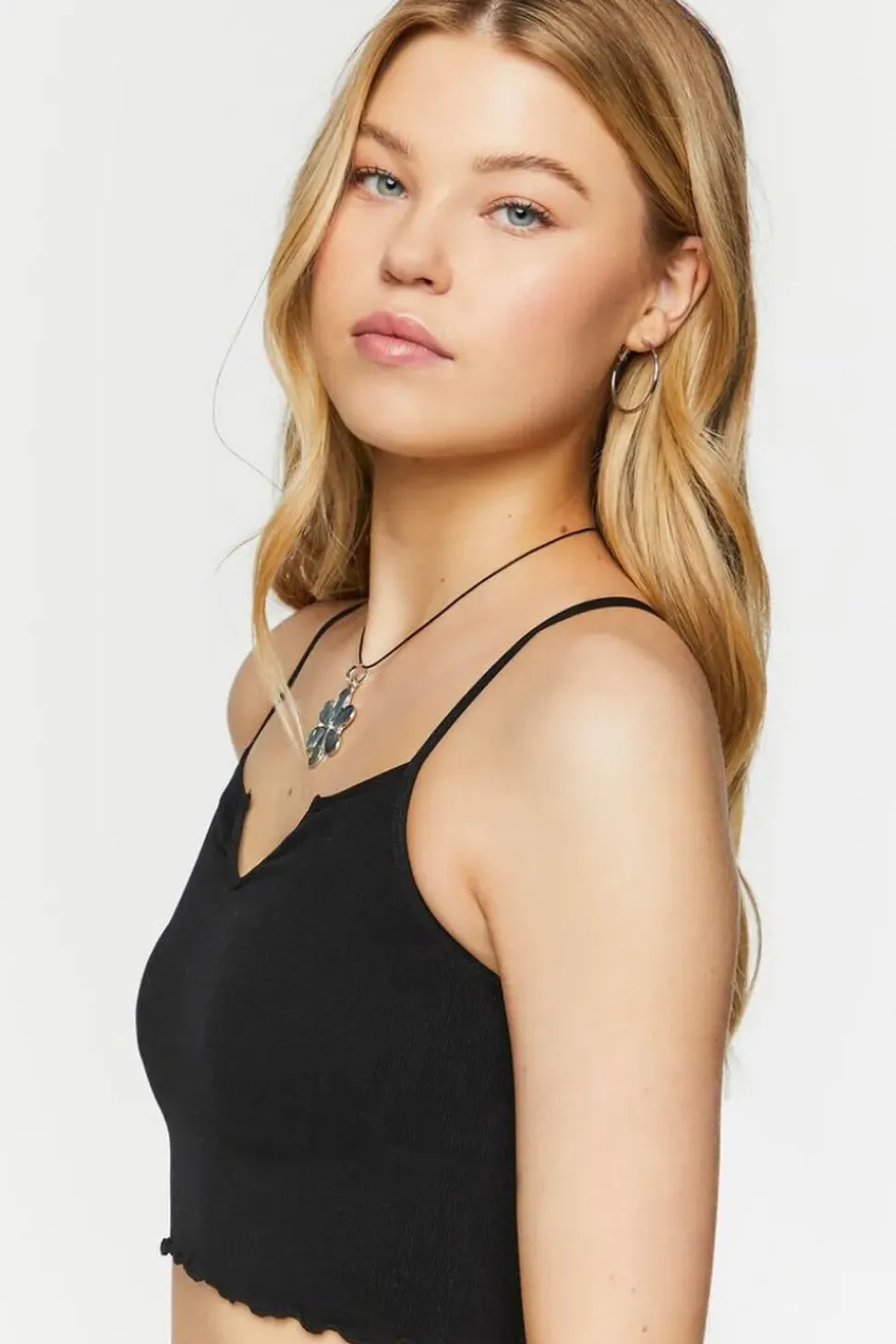 Seamless Lettuce-Edge Cropped Cami
