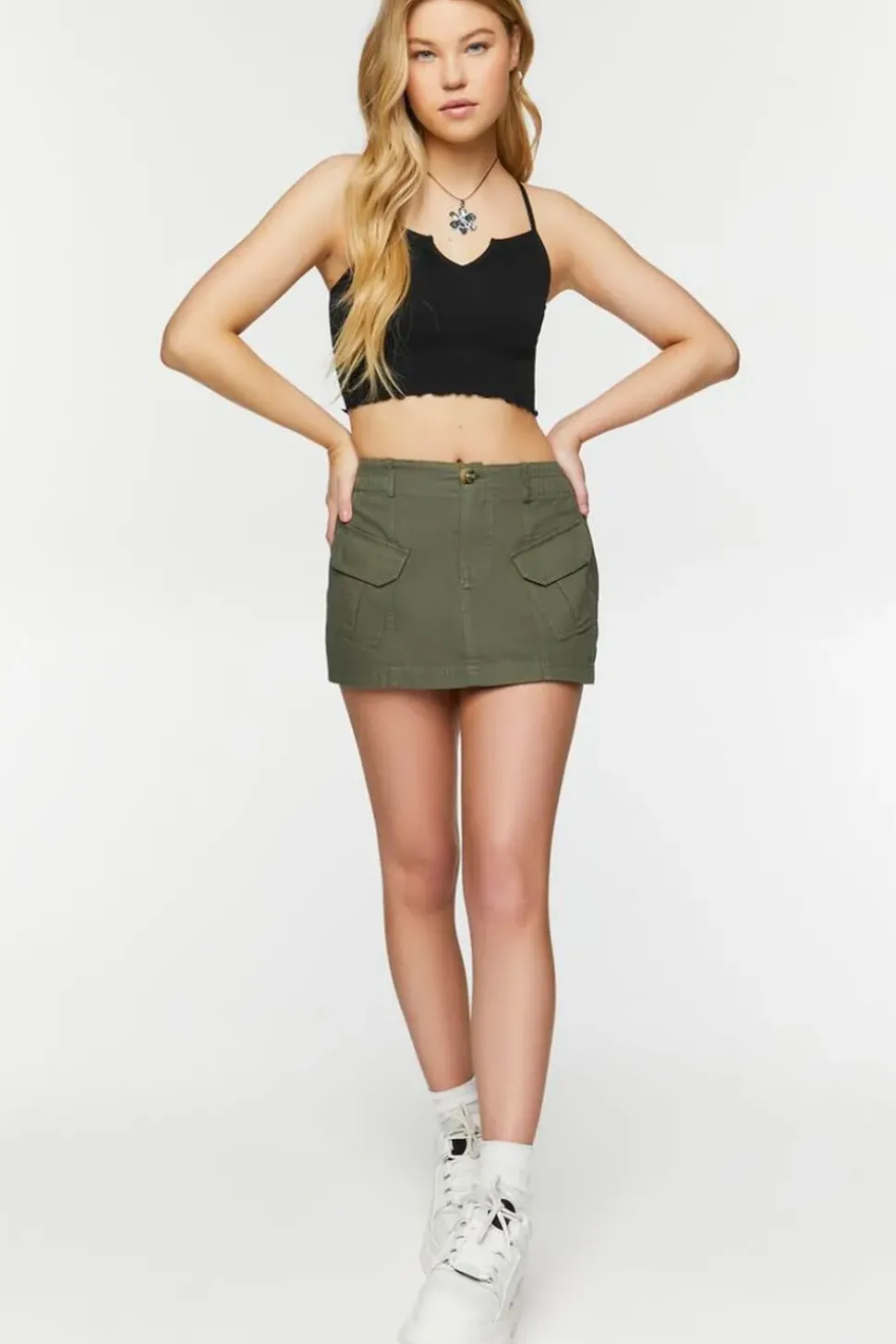 Seamless Lettuce-Edge Cropped Cami