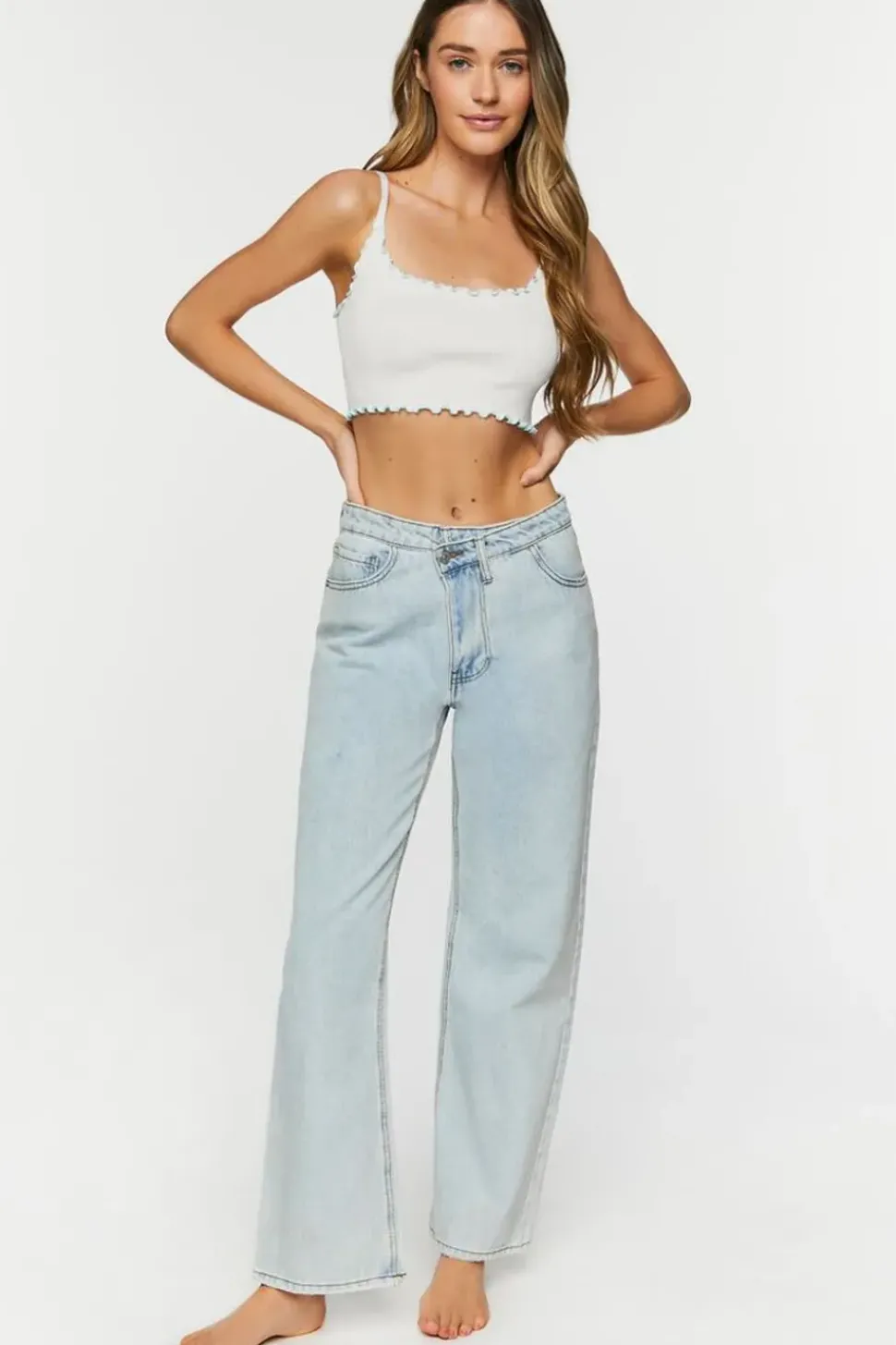 Seamless Lettuce-Edge Cropped Cami