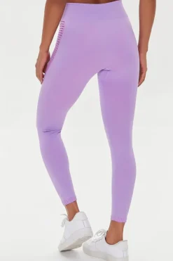 Seamless Mesh-Panel Leggings