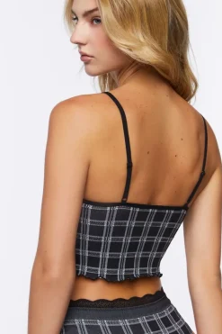 Seamless Plaid Bralette