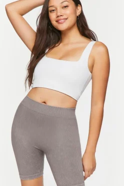 Seamless Ribbed Biker Shorts
