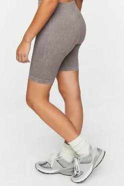 Seamless Ribbed Biker Shorts