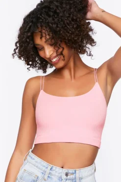Seamless Ribbed Dual-Strap Bralette
