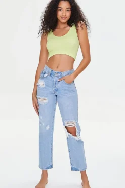Seamless Ribbed Knit Bralette