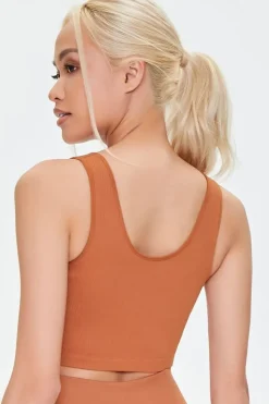 Seamless Ribbed Sports Bra