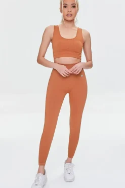Seamless Ribbed Sports Bra
