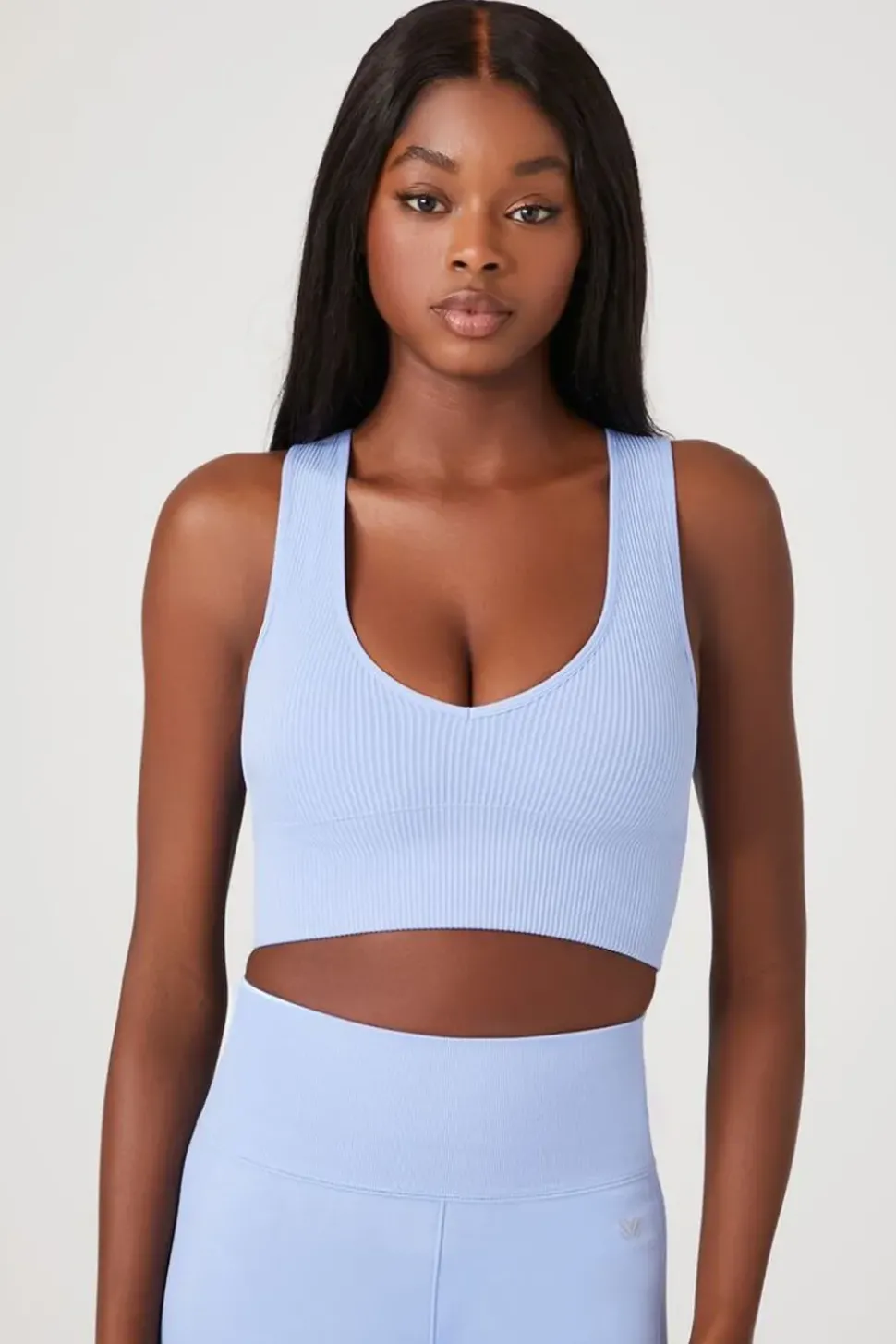 Seamless Ribbed Sports Bra
