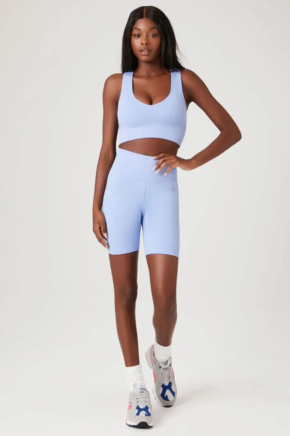 Seamless Ribbed Sports Bra