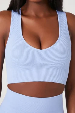 Seamless Ribbed Sports Bra