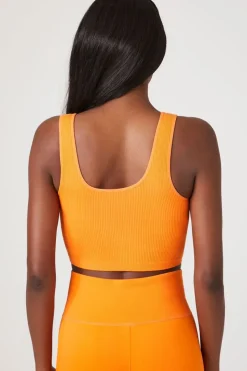Seamless Ribbed Sports Bra
