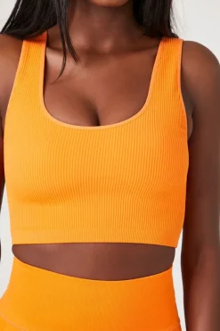Seamless Ribbed Sports Bra