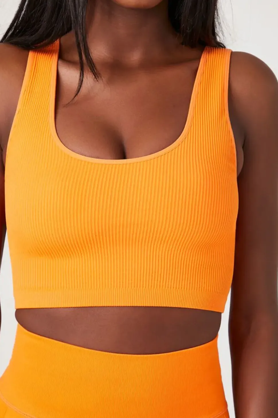 Seamless Ribbed Sports Bra