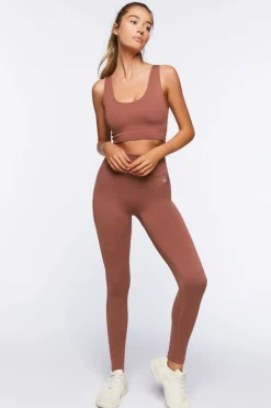 Seamless Ribbed Sports Bra