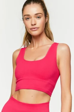 Seamless Ribbed Sports Bra