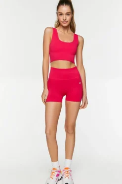 Seamless Ribbed Sports Bra