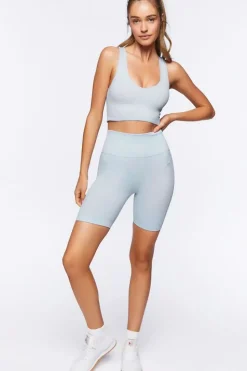 Seamless Ribbed Sports Bra