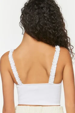 Seamless Ruffled Cropped Tank Top