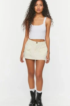 Seamless Ruffled Cropped Tank Top
