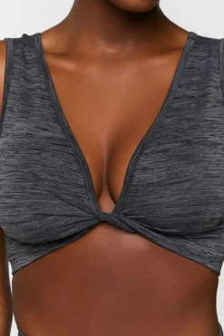 Seamless Space Dye Twisted Sports Bra