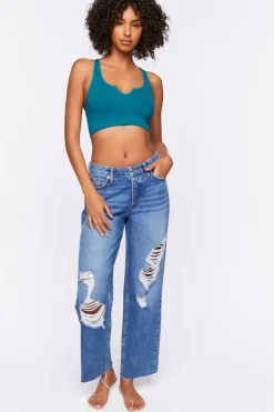 Seamless Split-Neck Bralette
