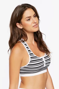 Seamless Striped Racerback Bralette