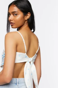 Seashell Print Handkerchief Top