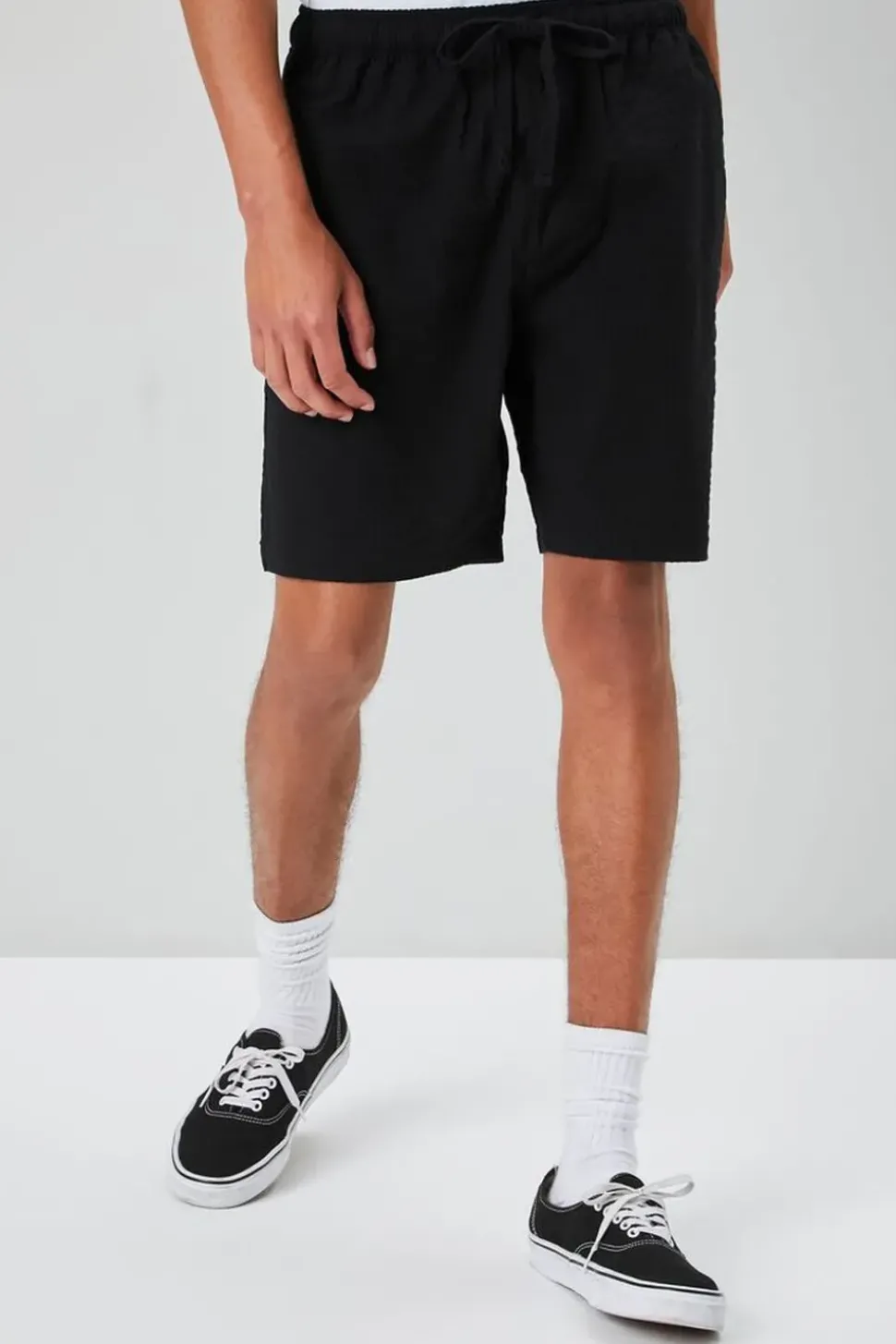 Seersucker Drawstring Shorts
