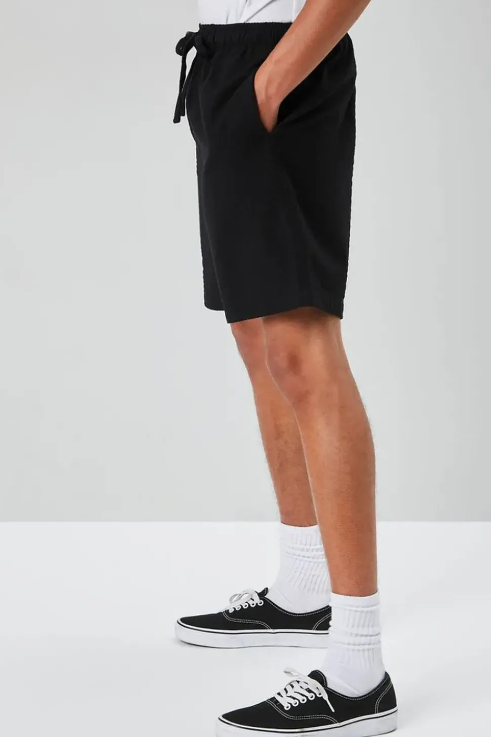 Seersucker Drawstring Shorts