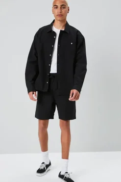 Seersucker Drawstring Shorts