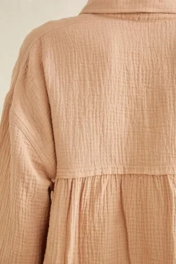 Seersucker Raw-Cut Shirt