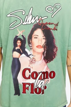 Selena Oil Wash Graphic Tee