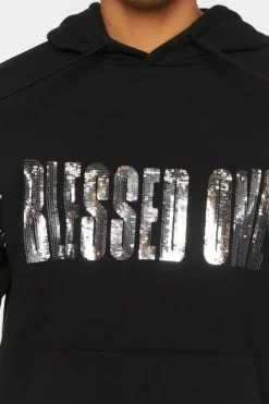 Sequin Blessed One Hoodie
