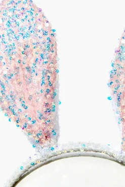 Sequin Bunny Ears Headband