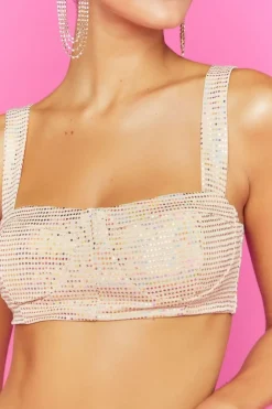 Sequin Bustier Bralette