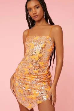 Sequin Butterfly Cami Mini Dress