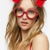 Sequin Heart Glasses