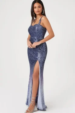 Sequin Sweetheart Maxi Dress