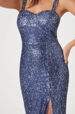 Sequin Sweetheart Maxi Dress