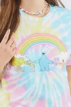 Sesame Street Graphic Tie-Dye Tee