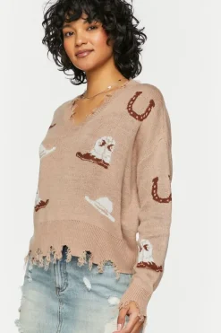 Sharkbite Cowboy Graphic Sweater
