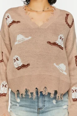 Sharkbite Cowboy Graphic Sweater