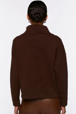 Shawl-Collar Drop-Sleeve Sweater