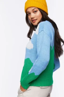 Sheep Intarsia-Knit Sweater
